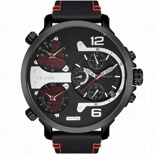 Duży zegarek męski Paul Lorens TEZERT multidatownik + strefy czasowe GRAWER na Arena.pl