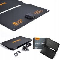 ŁADOWARKA SOLARNA PRZENOŚNA KOMPAKTOWA UNIWERSALNA PANEL 10W USB 3W1 VIDEX