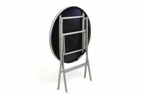 Garden Bistro stół składany z blatem szklanym - srebrny na Arena.pl