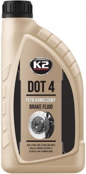 K2 PŁYN HAMULCOWY DOT 4 230°C 1L zdjęcie 1
