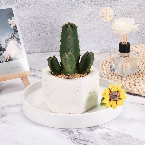 Podstawka Ceramiczna Pod Doniczkę 20cm Biała na Arena.pl