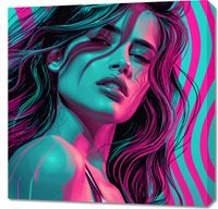 Obraz 70x70cm Neonowy Wzrok