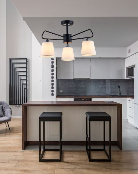 Morley żyrandol 3x60W E14 czarny zdjęcie 5