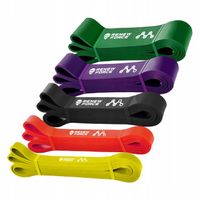 Zestaw 5 Gumy Taśmy Oporowe do Ćwiczeń Treningowe Powerband WYSOKA JAKOŚĆ