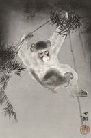 Plakat 61x91,5cm Monkey, Koson Japoński Vintage do Salonu