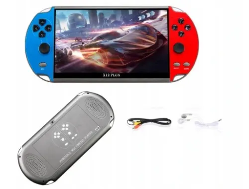 PRZENOŚNA KONSOLA X12 PLUS 5000 GIER 32GB 7 CALI POLSKIE MENU na Arena.pl