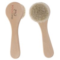 Bocioland Drewniana szczotka do włosów dla dzieci okrągła