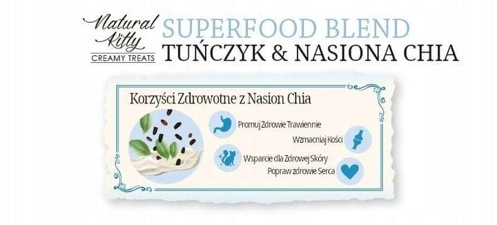 Natural Kitty Premium Tuńczyk & nasiona chia x 12 zdjęcie 2