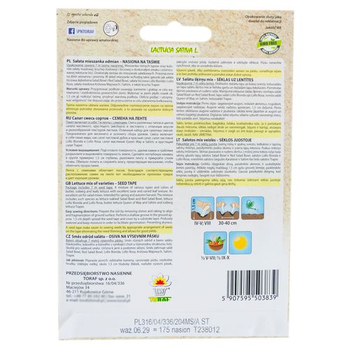 Sałata Mix Odmian Taśma 7M na Arena.pl