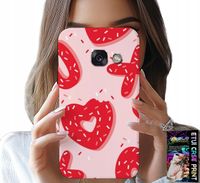 ETUI DO SAMSUNG A5 2017 - KOBIECE, MODNE WZORY XOXO SERCE + SZKŁO