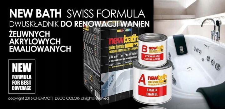 Preparat do renowacji wanien profesjonalny NEW BATH zdjęcie 2