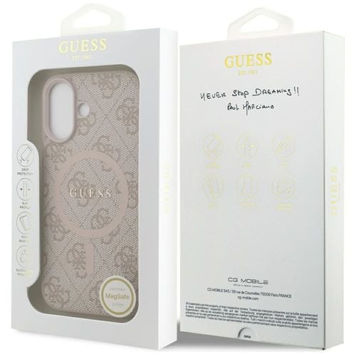 etui guess 4g ring classic logo magsafe  do iphone 17 różowy na Arena.pl