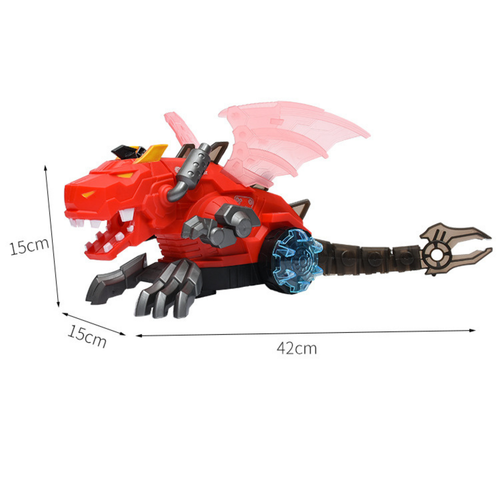 Smok Dinozaur Zdalnie Sterowany Para Wodna Dźwięk Światło Ruchome Elementy na Arena.pl