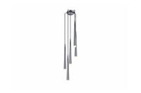 Wisząca lampa pokojowa Stylo metalowy zwis 5-punktowy chrom