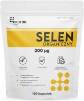 Proton Labs SELEN ORGANICZNY 200mcg Selenometionina Tarczyca Skóra 120 kaps