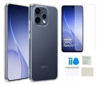 Etui silikonowe do OPPO RENO 15 5G case 2mm + folia ochronna na ekran TPU