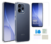 Etui silikonowe do OPPO RENO 15 5G case 2mm + folia ochronna na ekran TPU