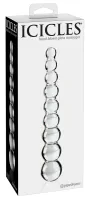 icicles model 9 - szklany zestaw koralikow w 9 rozmiarach, przezroczysty