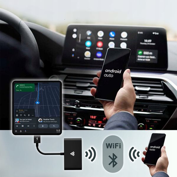 BEZPRZEWODOWY ANDROID AUTO ADAPTER XSTORM WIFI BT zdjęcie 2