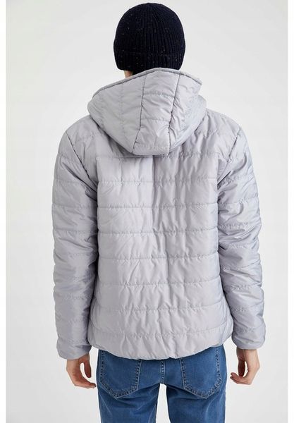 DEFACTO SZARA KURTKA MĘSKA PIKOWANA S 1BDC zdjęcie 3