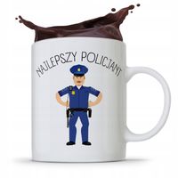 Kubek Prezent Dla Najlepszego Policjanta Z Nadrukiem Ze Zdjęciem