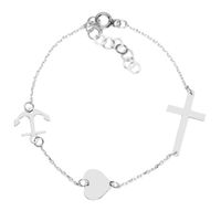 Bransoletka Wiara Miłość Nadzieja Srebro 925