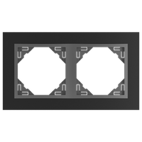 Efapel animato ramka 2-krotna czarny 90920 tps