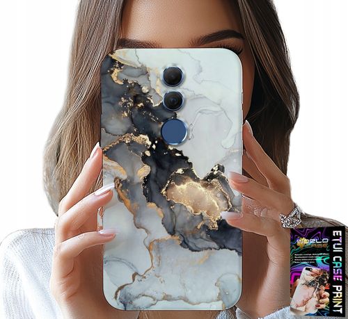 ETUI DO HUAWEI MATE 20 LITE - ELEGANCKI MARMUREK MODNE KOBIECE WZORY na Arena.pl