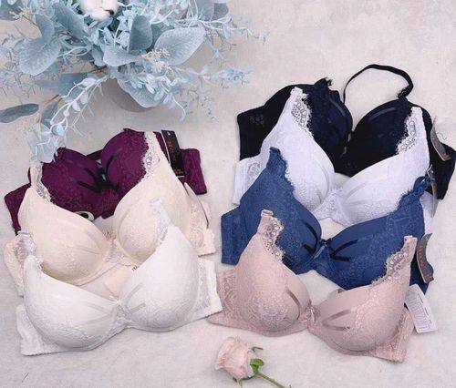 Biustonosz koronkowy stanik usztywniany zbierający z fiszbinami 90C kolory na Arena.pl