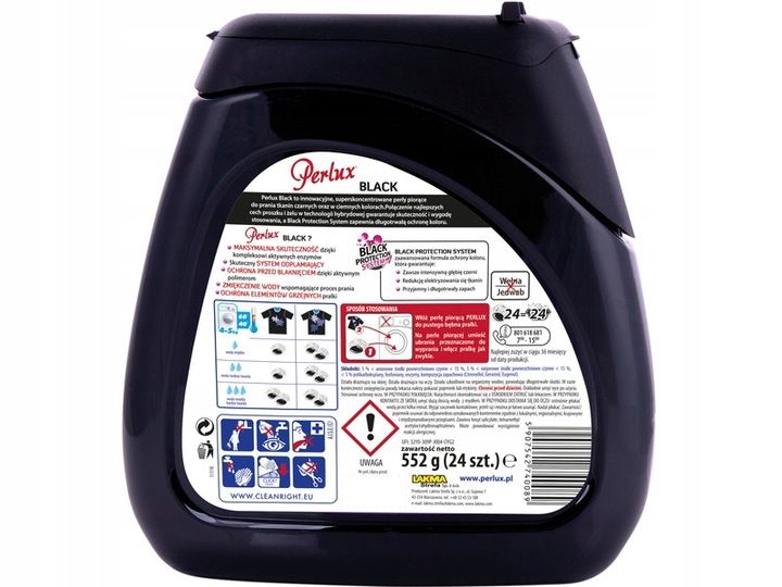 Kapsułki do prania PERLUX Black 24 szt. zdjęcie 1