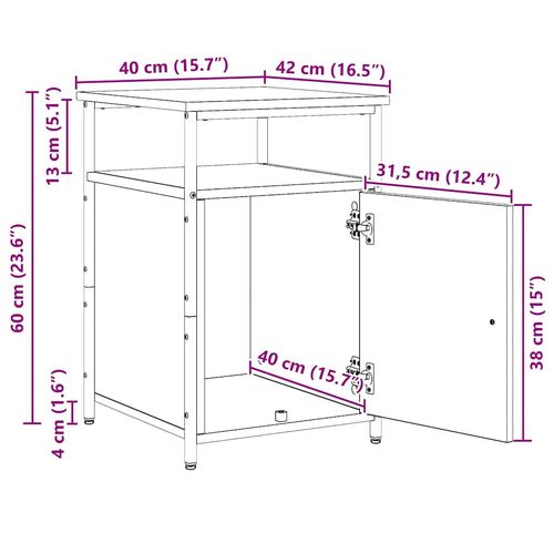 Szafka Nocna Czarny dąb Materiał drewnopochodny na Arena.pl