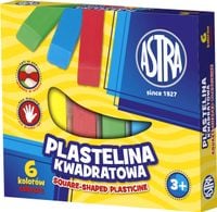 plastelina 6szt kwadratowa astra 0521