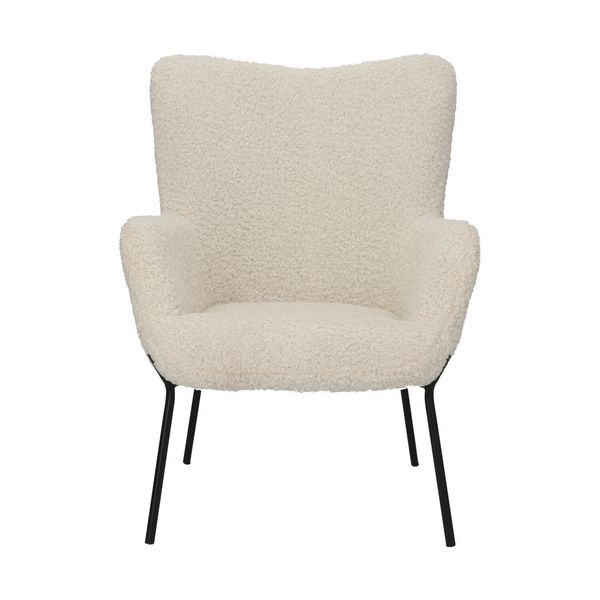 Fotel Glasgow biały glamour zdjęcie 3