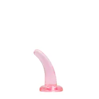 realrock zakrzywiony model z przyssawką 11,5 cm przezroczysty