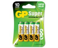 bateria super alkaline aa lr6 1.5v 4 sztuki - gp15a-uw4