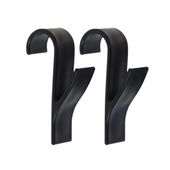 wieszak, uchwyt, haczyk na grzejnik, prysznic, czarny komplet 2 szt