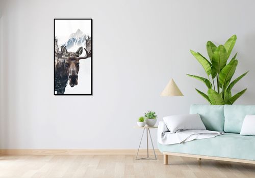 Plakat 50x100cm Łoś Duch Lasu na Arena.pl