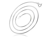 SREBRNY ŁAŃCUSZEK ŻMIJKA LINKA SNAKE WĄŻ 45CM