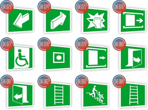 Tabliczka ewakuacyjna z nadrukiem 10x10 cm Miejsce bezpiecznego schronienia na Arena.pl