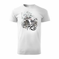 Koszulka motocyklowa z motocyklem na motor BMW GS F850 męska biała XXL