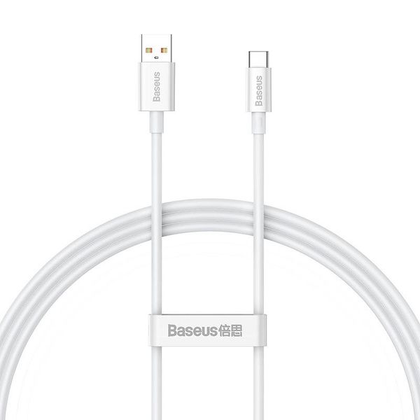 Kabel USB do USB-C Baseus Superior 100W 1m (biały) zdjęcie 2