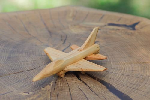 Samolot z drewna F-16, dł. 16 cm na Arena.pl