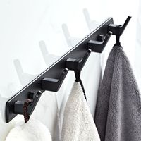 WIESZAK ŁAZIENKOWY Szatnia METAL Ręczniki CZARNY