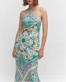 MANGO Sukienka maxi Christen z nadrukiem paisley M