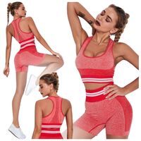 KOMPLET SPORTOWY NA SIŁOWNIĘ JOGĘ FITNESS DWUCZĘŚCIOWY TOP  SZORTY BIKER XS