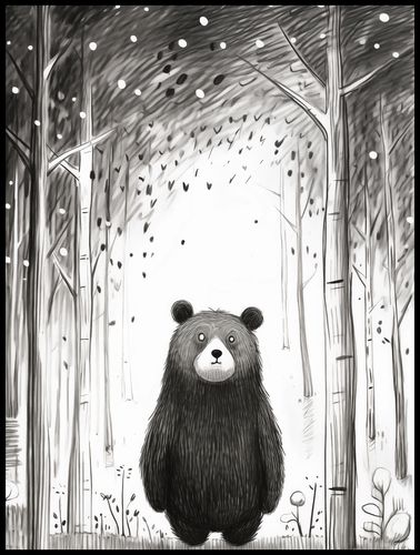 Plakat 75x100cm Ciekawski Miś na Arena.pl