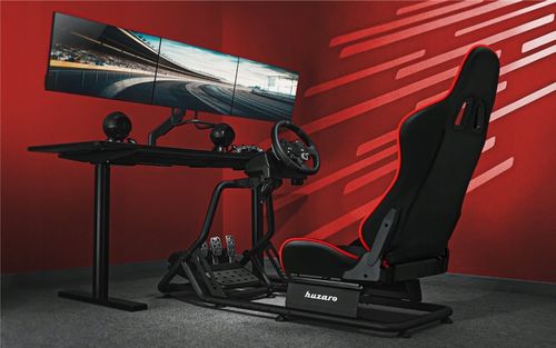 KOKPIT wyścigowy GAMINGOWY do 120kg Huzaro Speed 6.0 do SIMRACINGU na Arena.pl