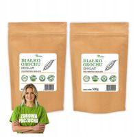 Białko grochu izolat roślinne dla wegan po treningu wegetariańskie 2x500g