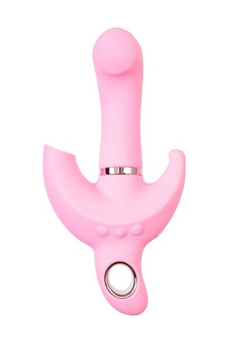 JOS Vibrator with clitoral stimulator JOS Twistme, silicone, pink, 19.5 cm na Arena.pl