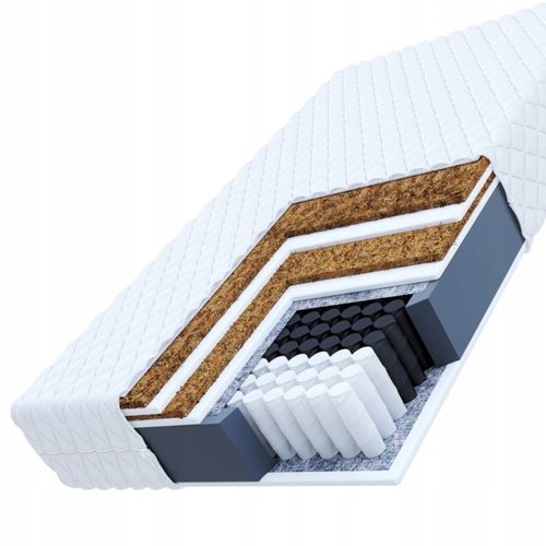 Materac sprężynowy kieszeniowy kokos 180 x 200 26cm wysoki H3, H5 PREMIUM na Arena.pl
